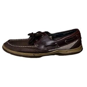 Sperry Top-Sider Brown Leather Boat Shoes Men’s 10.5M Classic Nautical Preppy